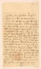 4 vues Luze, Marianne-Françoise de, née Warney. Lettre autographe signée à Jean-Jacques Rousseau.- [début avril 1765].