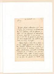 4 vues  - Rousseau, Jean-Jacques. Lettre autographe non signée à Nicolas-Bonaventure Duchesne.- 15 janvier 1762. (ouvre la visionneuse)