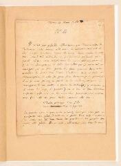 4 vues Rousseau, Jean-Jacques. Lettre autographe signée à Nicolas-Bonaventure Duchesne.- 12 mars 1762.
