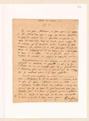 2 vues  - Rousseau, Jean-Jacques. Lettre autographe signée à Nicolas-Bonaventure Duchesne.- 14 mars 1762. (ouvre la visionneuse)