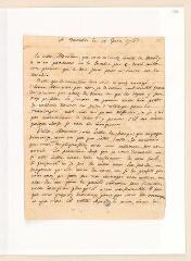 4 vues Rousseau, Jean-Jacques. Lettre autographe signée à Nicolas-Bonaventure Duchesne.- 15 juin 1765.