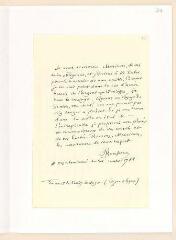 4 vues Rousseau, Jean-Jacques. Copie de lettre à Auguste Dumoussay et Compagnie (copiste inconnu)