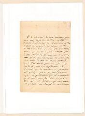 4 vues  - Rousseau, Jean-Jacques. Lettre autographe signée à Hippolyte-Lucas Guérin.- 18 janvier 1761. (ouvre la visionneuse)