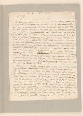 2 vues  - Rousseau, Jean-Jacques. Lettre autographe non signée à Pierre Guy.- 8 octobre 1767. (ouvre la visionneuse)