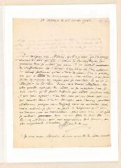 4 vues  - Rousseau, Jean-Jacques. Lettre autographe signée à Françoise-Hippolyte de La Faye, comtesse de La Tour Du Pin et Charles-François-Lucrétius-Henry, comte de La Tour Du Pin.- 26 août 1763. (ouvre la visionneuse)