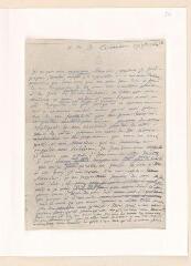 2 vues Rousseau, Jean-Jacques. Photographie d'un brouillon autographe de lettre à Vincenz Bernhard Tscharner