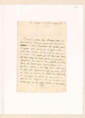 4 vues Rousseau, Jean-Jacques. Lettre autographe non signée à Victor Riquetti, marquis de Mirabeau.- 15 juin 1767.