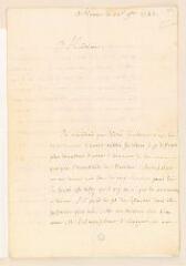 4 vues  - Rousseau, Jean-Jacques. Lettre autographe signée à Anne-Françoise de La Chaise d\'Aix, comtesse de Montaigu.- 23 novembre 1743. (ouvre la visionneuse)