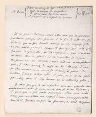 4 vues  - Rousseau, Jean-Jacques. Photocopie d\'une lettre autographe non signée à Louise-Rose de La Chaussade, comtesse de Berthier.- 13 juillet 1770. (ouvre la visionneuse)
