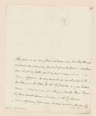 4 vues  - Moultou, Pierre. Lettre autographe signée à Samuel De Tournes.- 10 mai 1787. (ouvre la visionneuse)