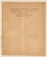 36 vues  - Société Jean-Jacques Rousseau (de la main de Samuel De Tournes). Règlement définitif et liquidation de la Société pour l\'impression des Oeuvres de Rousseau. Arrêté au 1er janvier 1797 et terminé le 1er mai 1801 (ouvre la visionneuse)