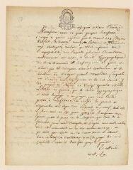 4 vues  - Levasseur, Marie-Thérèse (scripteur inconnu). Minute du traité de désistement de la veuve Rousseau, signé à Paris le 30 mars 1795 (10 germinal an III) (ouvre la visionneuse)