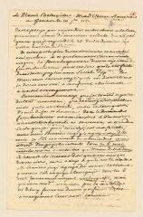 4 vues  - Boin, Pierre. Copie autographe non signé d\'une lettre à Marie-Thérèse Levasseur.- 10 septembre 1784. (ouvre la visionneuse)