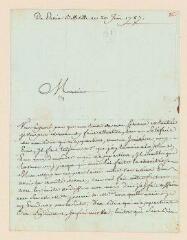 4 vues  - Levasseur, Marie-Thérèse. Lettre non autographe signée à Pierre Boin, \'de la ci-devant Société typographique de Genève\'.- 20 juin 1787. (ouvre la visionneuse)