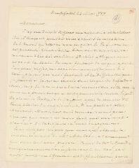 4 vues  - Du Peyrou, Pierre-Alexandre. Lettre autographe signée à Samuel De Tournes.- 24 mars 1787. (ouvre la visionneuse)