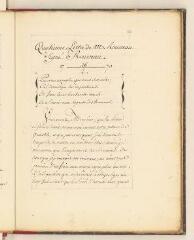 3 vues Rousseau, Jean-Jacques. Copie d'une lettre à Claude Aglancier de Saint-Germain.- 26 février 1770.