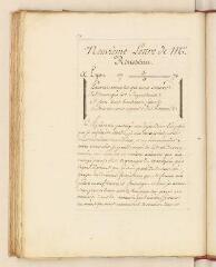 2 vues Rousseau, Jean-Jacques. Copie d'une lettre à Claude Aglancier de Saint-Germain.- 3 juin 1770.