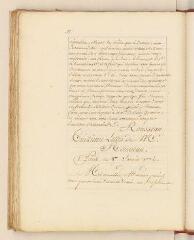 2 vues  - Rousseau, Jean-Jacques. Copie d\'une lettre à Claude Aglancier de Saint-Germain.- 7 janvier 1772. (ouvre la visionneuse)