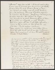 6 vues  - Poème lu au mariage d\'Emile Odier, le 31 mai 1890. Texte autographe (ouvre la visionneuse)