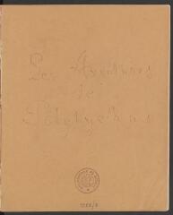 100 vues Cahier de notes et de dessins, écrit probablement par Ferdinand de Saussure en 1875 (à 17 ans!)
