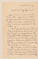 8 vues Alméras, Louis. Lettre autographe signée à Marc Thury. - Conches, 20 août 1902