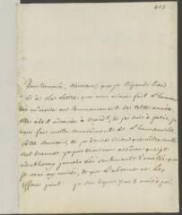2 vues Montesquieu, [Charles-Louis de Secondat, baron de]. Lettre autographe signée [à Daniel Grenouilleau].- Paris, 5 avril 1747