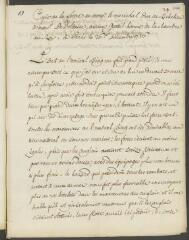 4 vues [Richelieu, Louis-François-Armand Du Plessis, cardinal de]. Copie d'une lettre, de la main de Jean-Louis Wagnière, à Voltaire.- Paris, 26 décembre 1756
