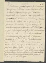 4 vues [Voltaire]. Copie d’une lettre, de la main de François Tronchin, [à Gabriel Cramer].- [Fin décembre 1760 ou début janvier 1761]