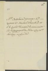 4 vues [Voltaire]. Billet non signé, de la main de Jean-Louis Wagnière, à la troisième personne, à François Tronchin, rue des Chaudronniers, à Genève.- [4 ou 5 août 1763]