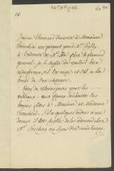 4 vues V[oltaire]. Lettre signée d'une initiale, de la main de Jean-Louis Wagnière, à François Tronchin, rue des Chaudronniers, à Genève. - 24 décembre 1763