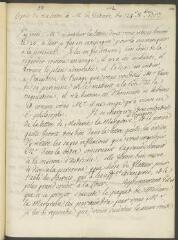 4 vues  - [Tronchin, Jean-Robert]. Brouillon autographe non signéd\'une lettre à Voltaire.- 24 octobre 1757 (ouvre la visionneuse)