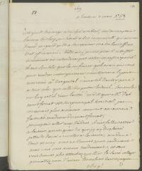 4 vues  - V[oltaire]. Lettre autographe, signée d\'une initiale, [à Jean-Robert Tronchin].- Lausanne, 7 mars [1758] (ouvre la visionneuse)
