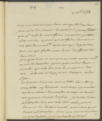 4 vues  - V[oltaire]. Lettre autographe, signée d\'une initiale, à [Jean-]Robert Tronchin, à Lyon, 4 octobre [1758] (taxe et marque postales) (ouvre la visionneuse)