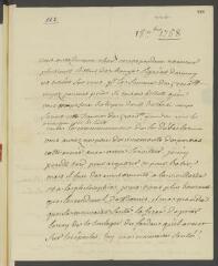4 vues  - V[oltaire]. Lettre autographe, doublement signée d\'une initiale, à J[ean-]Robert Tronchin, à Lyon.- 18 novembre [1758] (taxe et marque postales) (ouvre la visionneuse)