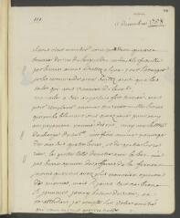 4 vues  - V[oltaire]. Lettre autographe, signée d\'une initiale, à J[ean-]Robert Tronchin, à Lyon.- 11 décembre [1758] (taxe et marque postales) (ouvre la visionneuse)