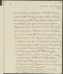 4 vues V[oltairel. Lettre autographe, signée d'une initiale, à [Jean-]Robert Tronchin, à Lyon.- Montriond, 13 mars [1757] (taxe et marque postales)