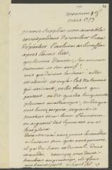 4 vues  - V[oltaire]. Lettre autographe, signée d\'une initiale, [à Jean-Robert Tronchin].- Montriond, 18 mars [1757] (ouvre la visionneuse)