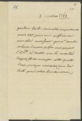 4 vues  - V[oltaire]. Billet autographe, signé d\'une initiale, à [Jean-Robert] Tronchin, à Lyon.- 3 octobre [1761] (taxe et marque postales) (ouvre la visionneuse)