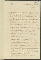 4 vues  - V[oltaire]. Lettre autographe, signée d\'une initiale, à [Ami] \'Camp et compagnie\', à Lyon.- Ferney, 19 mars [1762] (taxe et marque postales) (ouvre la visionneuse)
