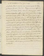 4 vues [Tronchin, François]. Copie autographe non signée d'une lettre à Voltaire.- 13 février 1765