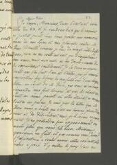 4 vues  - [Grimm, Friedrich Melchior]. Lettre autographe non signée [à François Tronchin].- Paris, 28 décembre 1778 (ouvre la visionneuse)