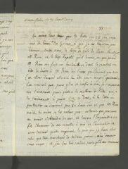 4 vues  - [Tronchin, François]. Copie non autographe, non signée d\'une lettre [à son frère Jacob Tronchin].- 31 janvier 1779 (ouvre la visionneuse)