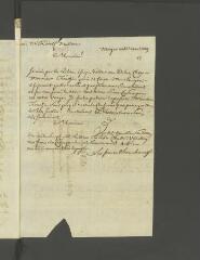 2 vues  - Blanchenay, frères. Lettre signée à Rodolf Mullener, maître voiturier de Morges, à Genève. - Morges, 15 avril 1779 (ouvre la visionneuse)