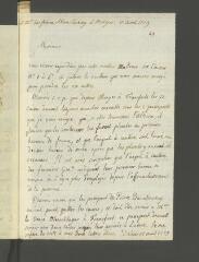 2 vues  - [Tronchin, François]. Copie non autographe, non signée d\'une lettre aux frères Blanchenay, à Morges.- 17 avril 1779 (ouvre la visionneuse)