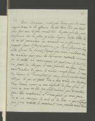 4 vues  - [Grimm, Friedrich Melchior]. Lettre autographe non signée [à François Tronchin].- Paris, 25 avril 1779 (ouvre la visionneuse)