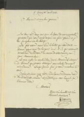 4 vues Wagnière, [Jean-Louis]. Lettre autographe signée à [François] Tronchin, aux Délices.- Ferney, 18 avril 1785