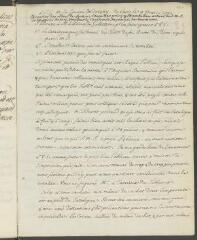 4 vues [Tronchin, François]. Copie autographe non signée d'une lettre au général [Ivan Ivanovitch] Betzky.- Paris, 9 février 1772