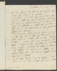 4 vues  - Gallitzin, Dimitri [Alexéievitch]. Lettre autographe signée à [François] Tronchin.- Amsterdam, 5 mai 1772 (ouvre la visionneuse)