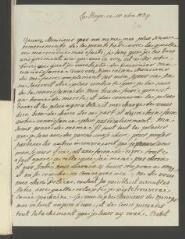 2 vues  - Le Fort, [Marianne-Caroline-Elisabeth], baronne. Lettre autographe signée [à François Tronchin].- La Haye, 18 octobre 1774 (ouvre la visionneuse)