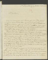 4 vues  - Falconet, [Etienne]. Lettre autographe signée [à François Tronchin].- Saint-Pétersbourg, 3 février 1775 vieux style [=14 février 1775] (ouvre la visionneuse)